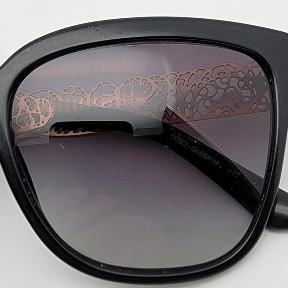 Dolce & Gabbana DG4212 501/8G Black Gold Frame Grey Gradient Lens Sunglasses main image 8